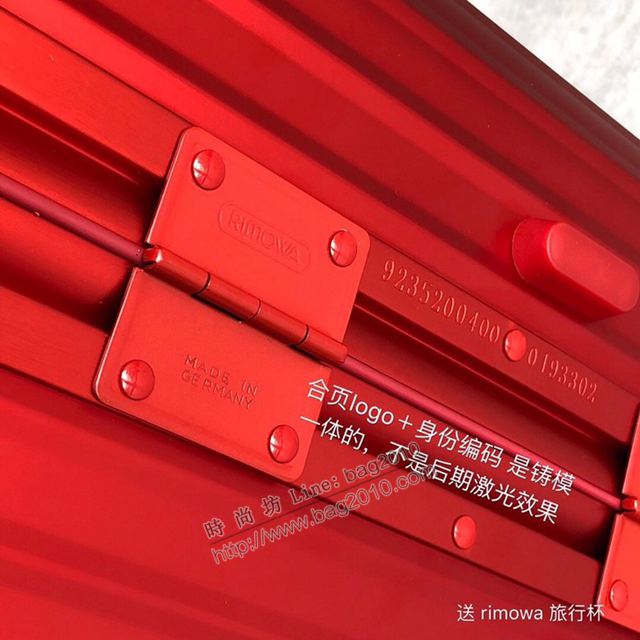 Rimowa拉杆箱 66640 Supreme x rimowa 日默瓦拉箱 全鋁鎂合金 Supreme行李拉杆箱xzx1146